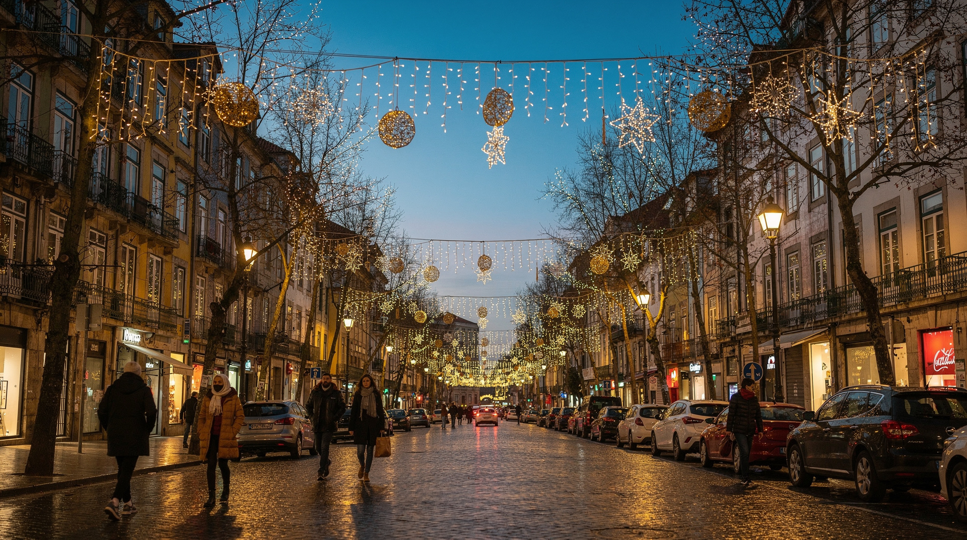 Christmas in Porto: markets, lights, and Jardim de Inverno — Porto at Christmas is genuinely magical — festive lights on Aliados, the Jardim 