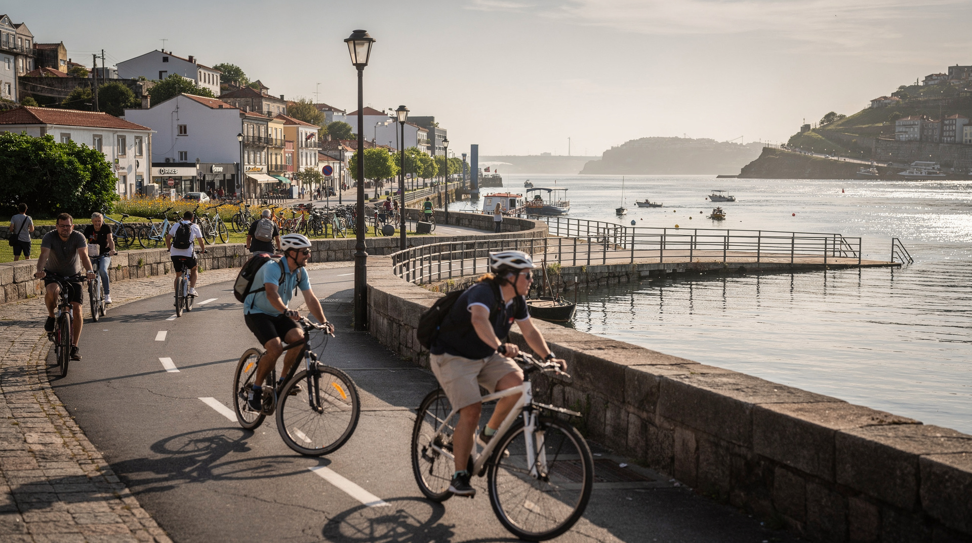 Cycling Porto to Foz — the Douro riverside route, e-bike options, and what to expect — Cycling from Ribeira to Foz do Douro: route details, e-bike rental prices, dista