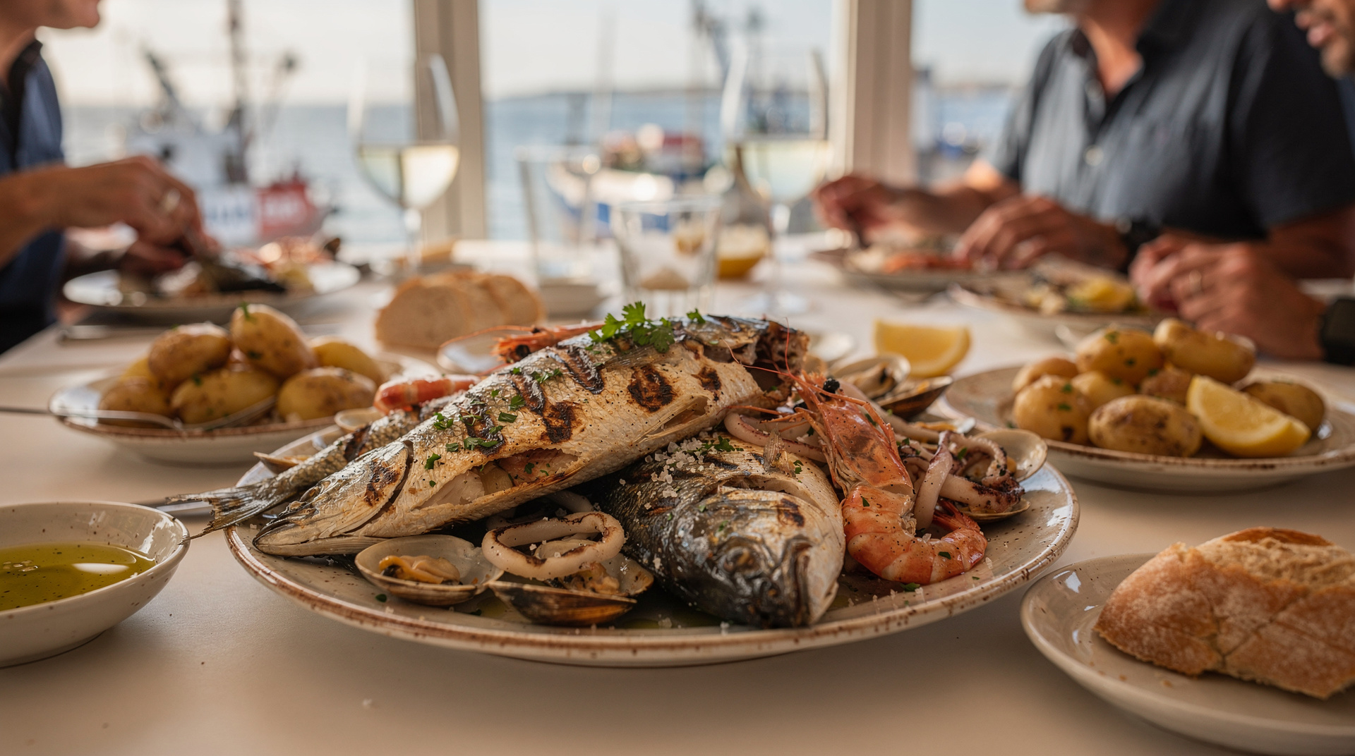 Guida ai frutti di mare di Matosinhos — mangiare come un locale nel porto peschereccio di Porto — Frutti di mare a Matosinhos: ristoranti di Rua Heróis de França, sardine griglia